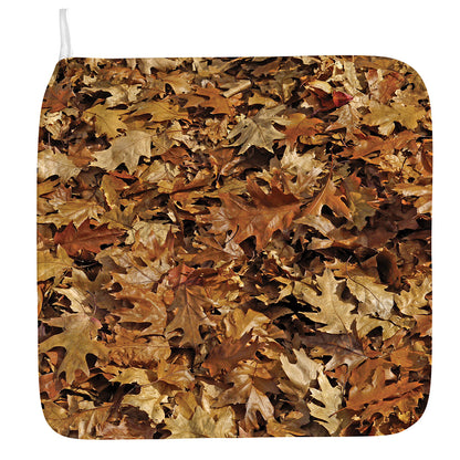Fall Leaves Hunting Camouflage Print Hand Towel
