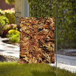 Fall Leaves Hunting Camouflage Print House Flag
