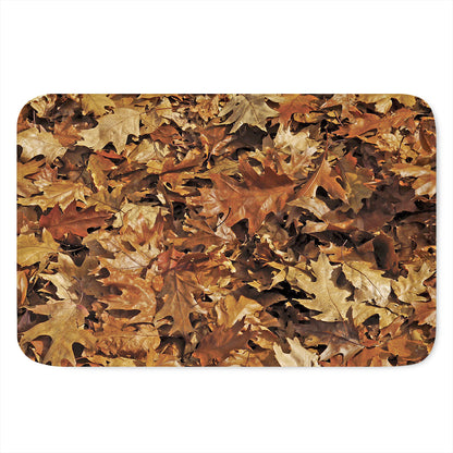 Fall Leaves Hunting Camouflage Print Indoor Door Mat