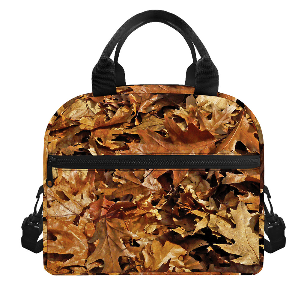 Fall Leaves Hunting Camouflage Print Insulated Lunch Bag
