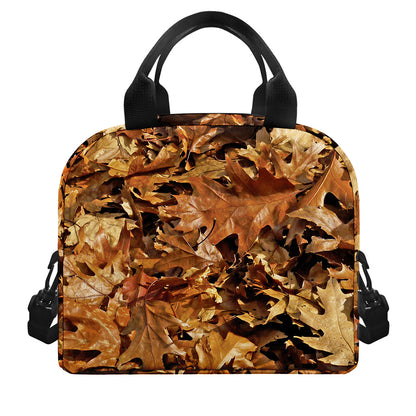 Fall Leaves Hunting Camouflage Print Insulated Lunch Bag