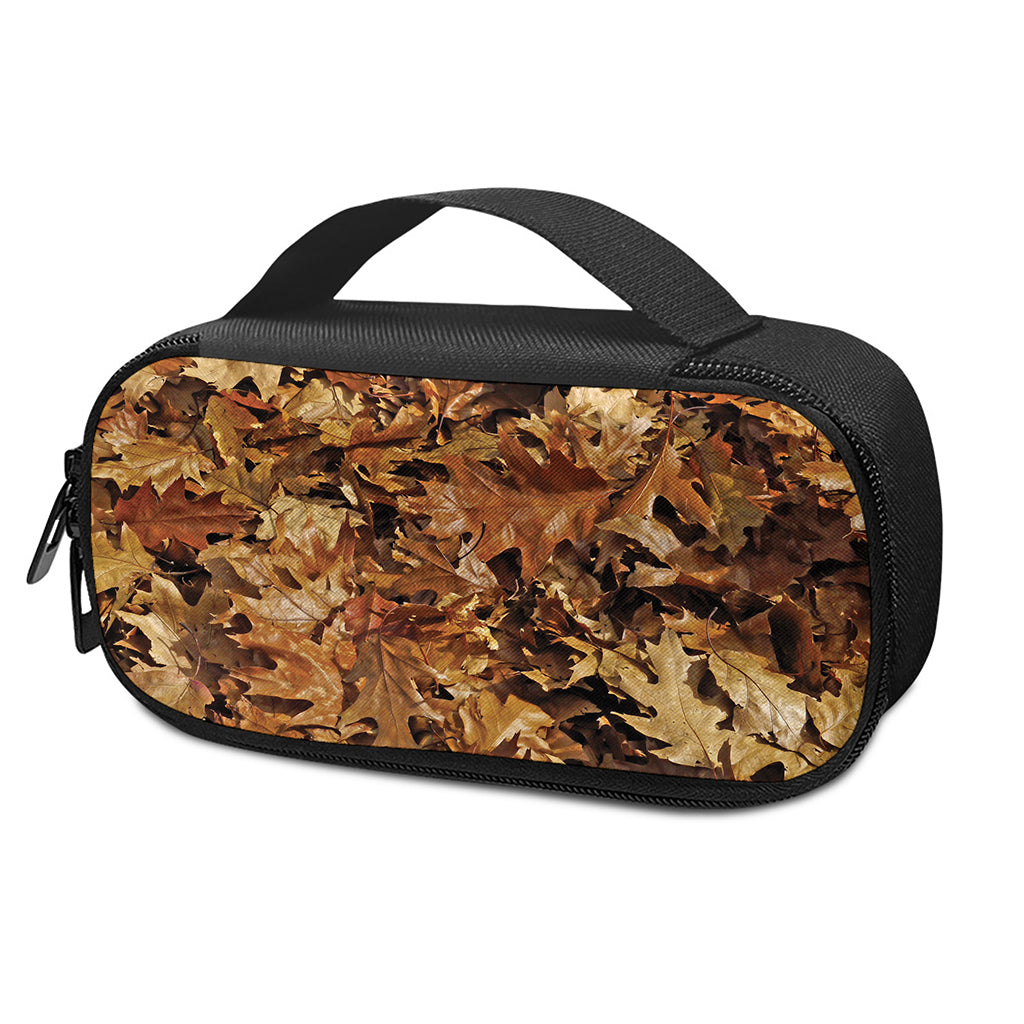 Fall Leaves Hunting Camouflage Print Insulin Cooler Travel Case