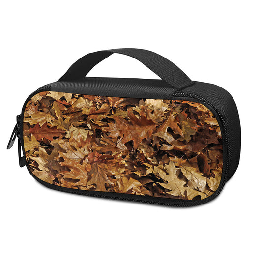 Fall Leaves Hunting Camouflage Print Insulin Cooler Travel Case