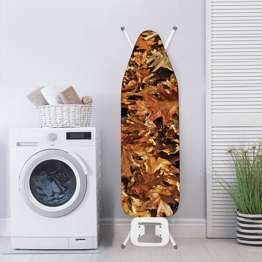 Fall Leaves Hunting Camouflage Print Ironing Board Cover