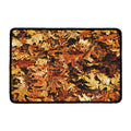 Fall Leaves Hunting Camouflage Print Kitchen Mat