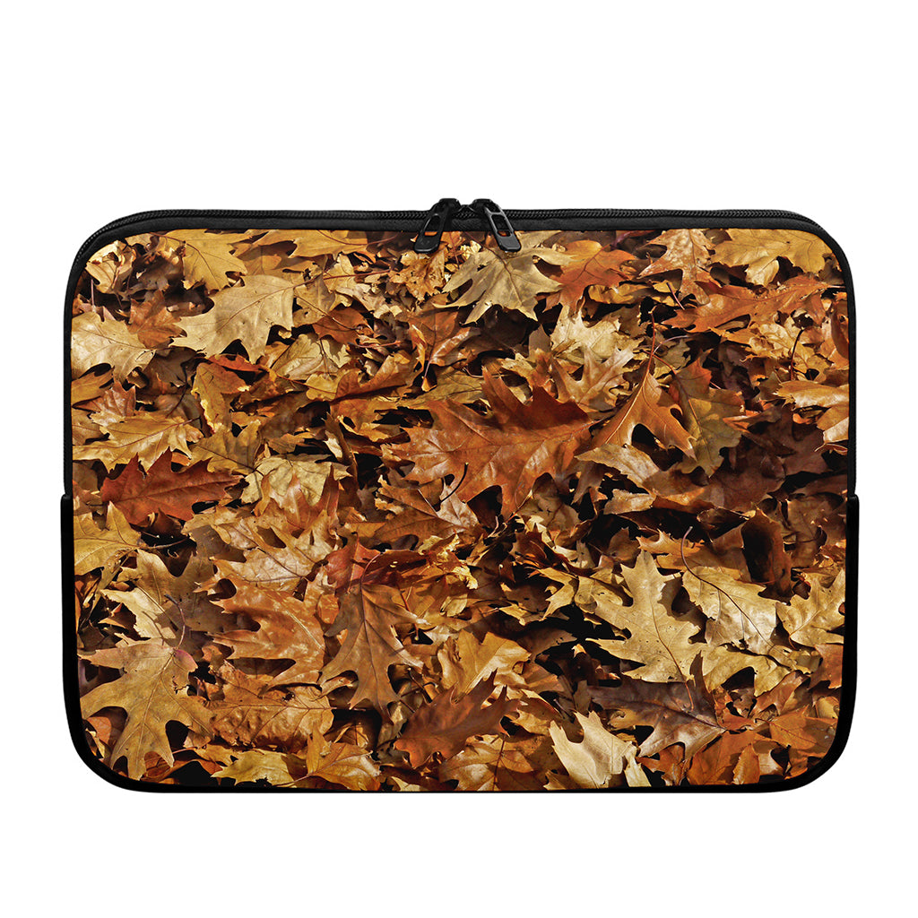 Fall Leaves Hunting Camouflage Print Laptop Sleeve
