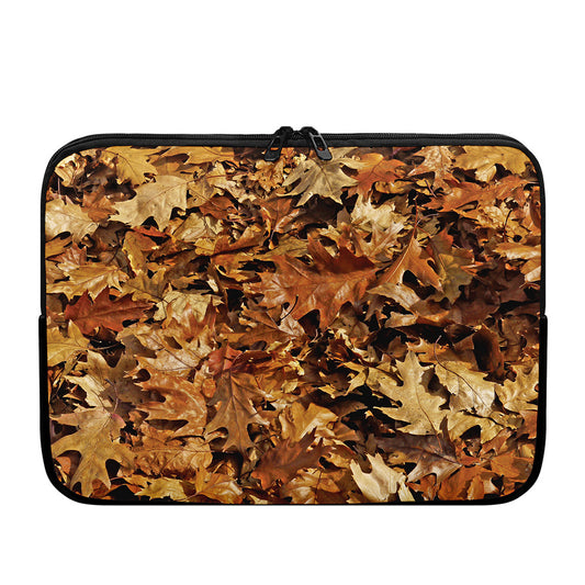 Fall Leaves Hunting Camouflage Print Laptop Sleeve