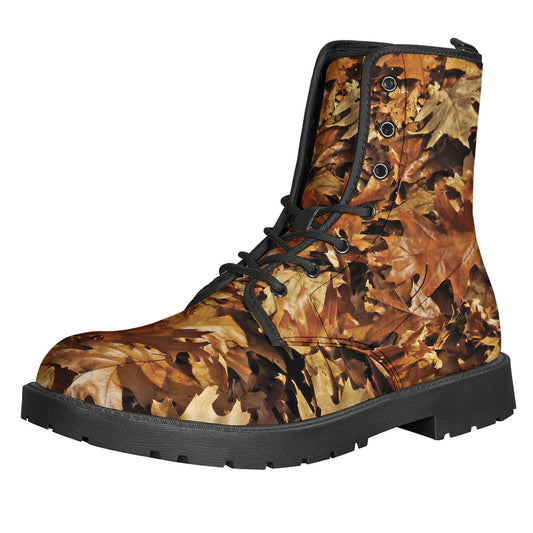 Fall Leaves Hunting Camouflage Print Backpack