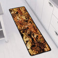 Fall Leaves Hunting Camouflage Print Long Kitchen Mat