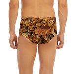 Fall Leaves Hunting Camouflage Print Men's Briefs