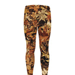 Fall Leaves Hunting Camouflage Print Men's leggings