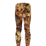 Fall Leaves Hunting Camouflage Print Men's leggings