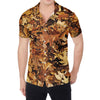 Fall Leaves Hunting Camouflage Print Men's Shirt