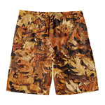 Fall Leaves Hunting Camouflage Print Men's Swim Trunks
