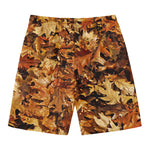 Fall Leaves Hunting Camouflage Print Men's Swim Trunks