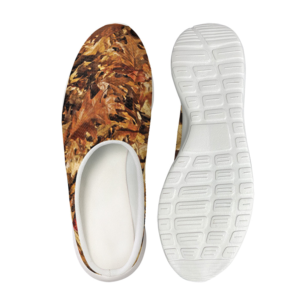 Fall Leaves Hunting Camouflage Print Mesh Casual Shoes