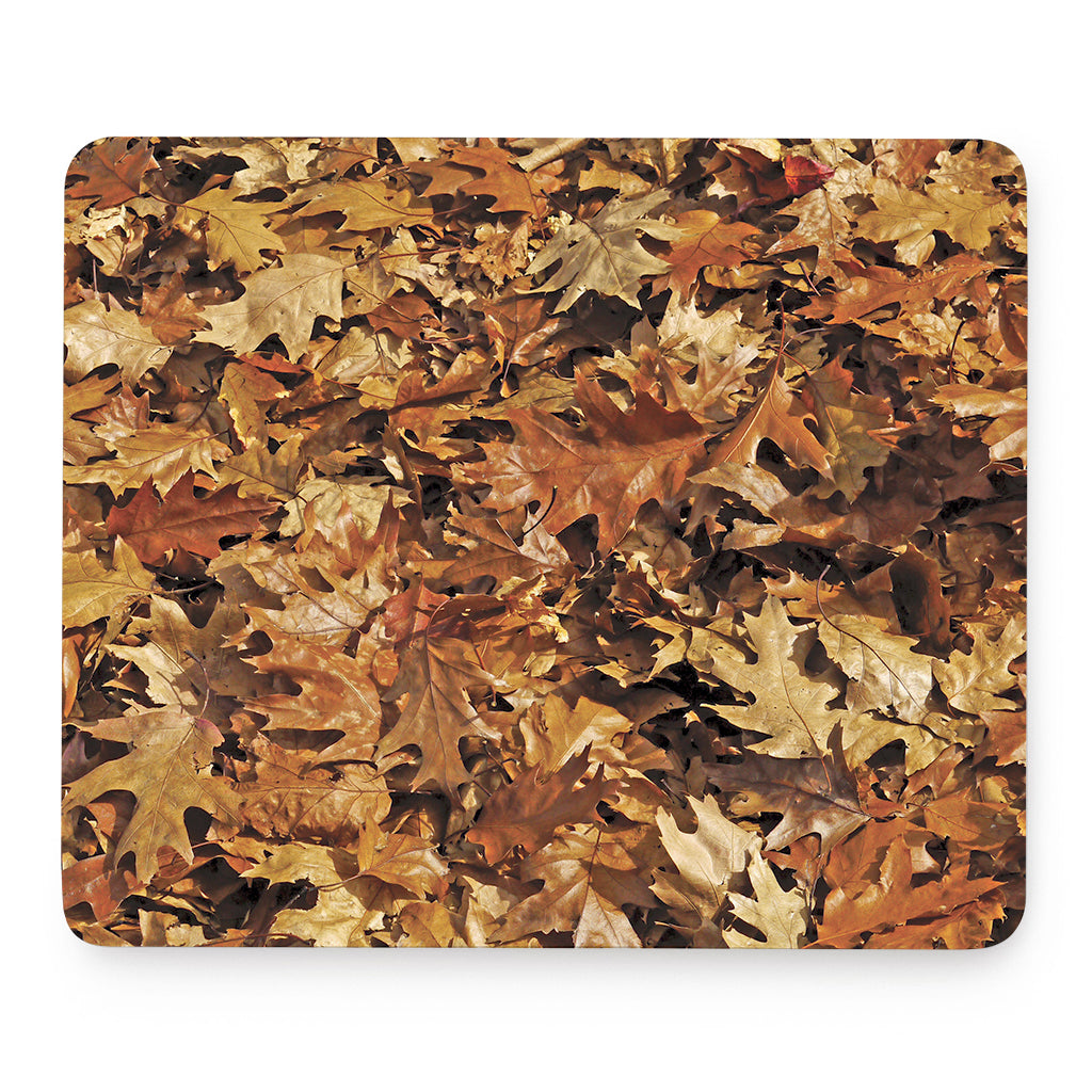 Fall Leaves Hunting Camouflage Print Mouse Pad