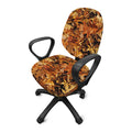 Fall Leaves Hunting Camouflage Print Office Chair Cover