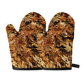 Fall Leaves Hunting Camouflage Print Oven Mitts