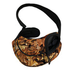 Fall Leaves Hunting Camouflage Print Pet Sling Carrier