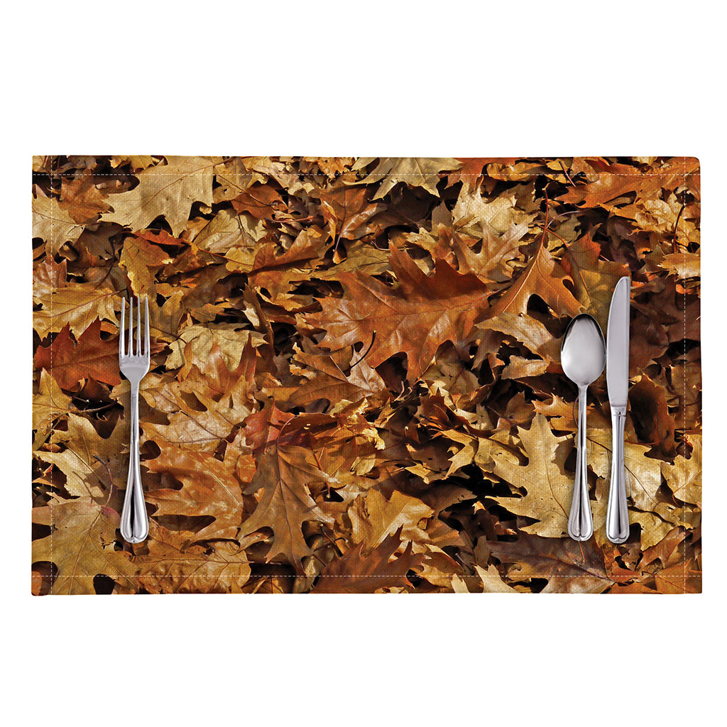 Fall Leaves Hunting Camouflage Print Placemat