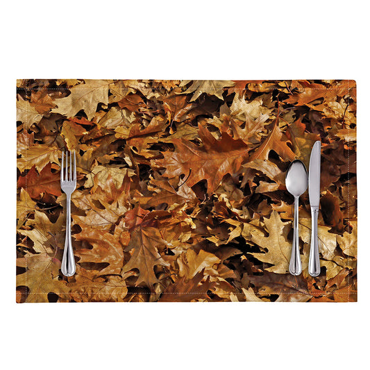 Fall Leaves Hunting Camouflage Print Placemat