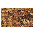 Fall Leaves Hunting Camouflage Print Polyester Doormat