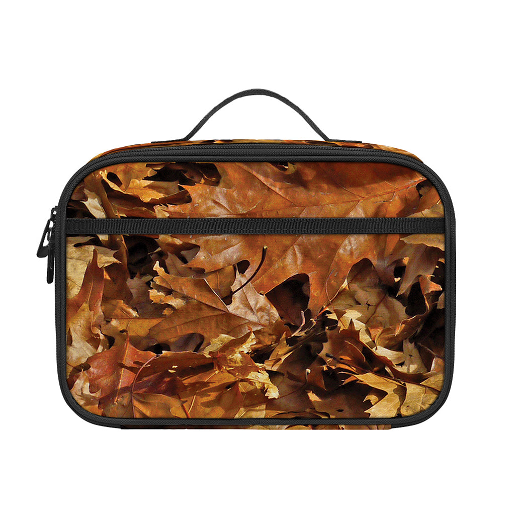 Fall Leaves Hunting Camouflage Print Portable Lunch Bag