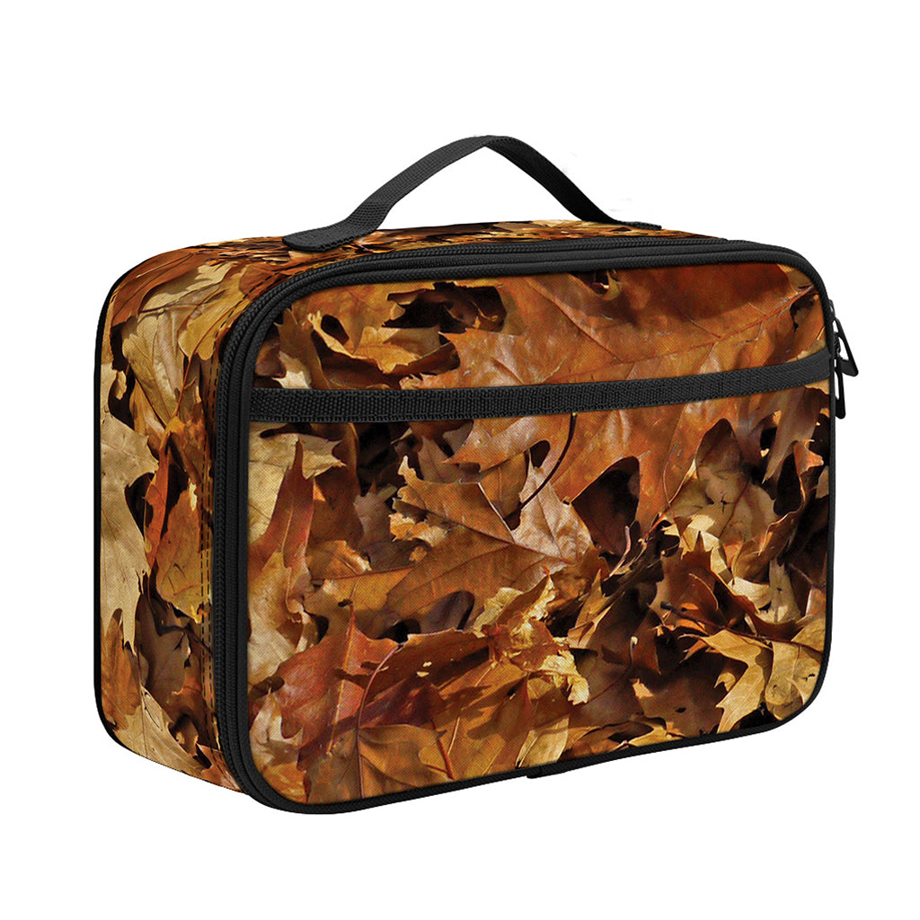 Fall Leaves Hunting Camouflage Print Portable Lunch Bag