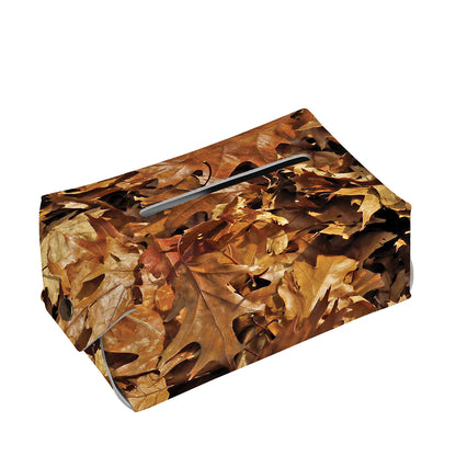 Fall Leaves Hunting Camouflage Print Rectangle Tissue Box Cover