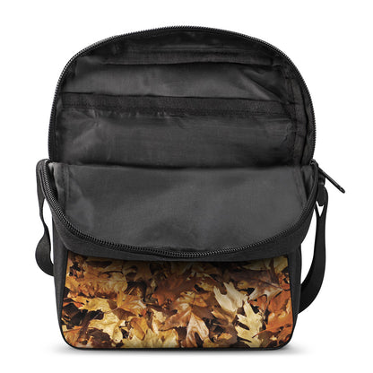 Fall Leaves Hunting Camouflage Print Rectangular Crossbody Bag