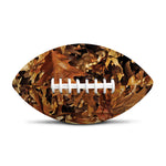 Fall Leaves Hunting Camouflage Print Rugby Ball