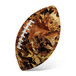 Fall Leaves Hunting Camouflage Print Rugby Ball