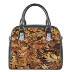 Fall Leaves Hunting Camouflage Print Shoulder Handbag