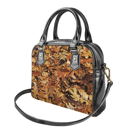 Fall Leaves Hunting Camouflage Print Shoulder Handbag