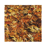 Fall Leaves Hunting Camouflage Print Silk Bandana