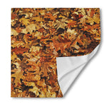 Fall Leaves Hunting Camouflage Print Silk Bandana