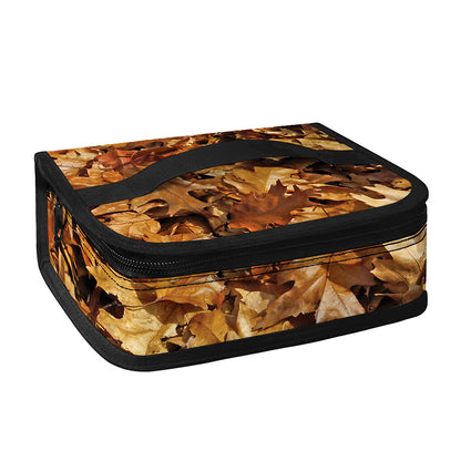 Fall Leaves Hunting Camouflage Print Small Lunch Bag
