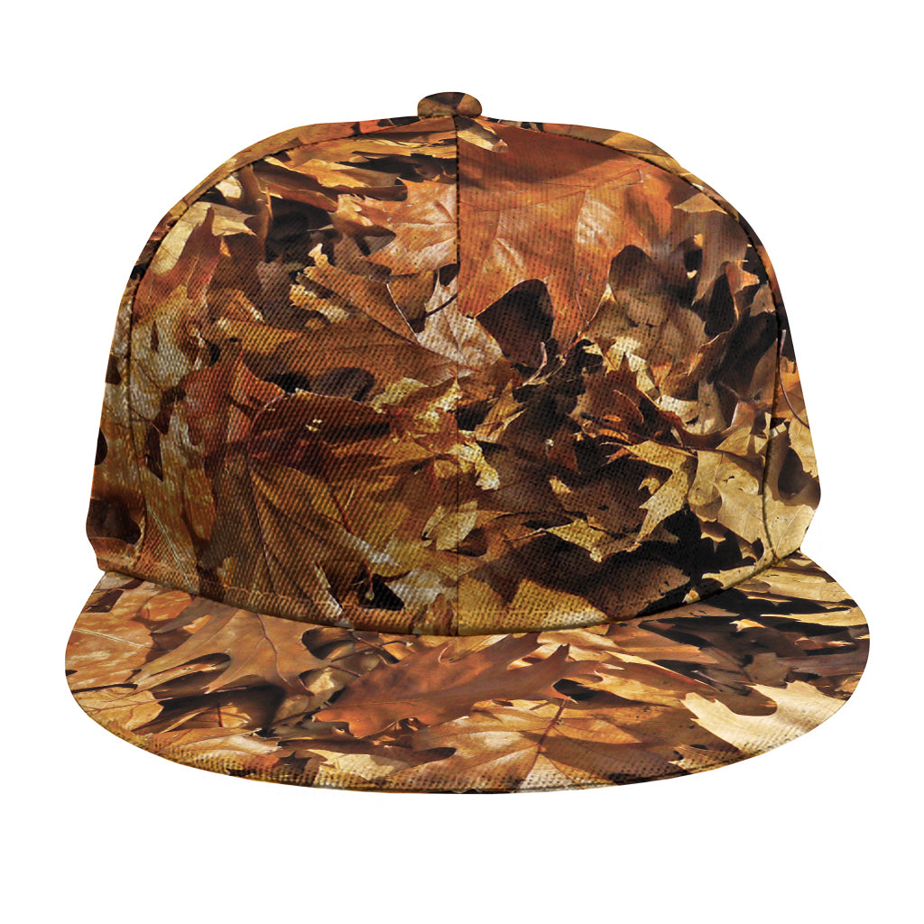 Fall Leaves Hunting Camouflage Print Snapback Cap