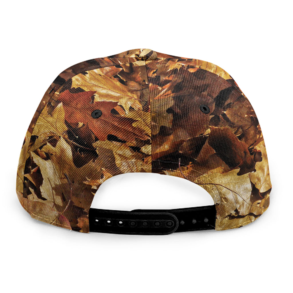 Fall Leaves Hunting Camouflage Print Snapback Cap