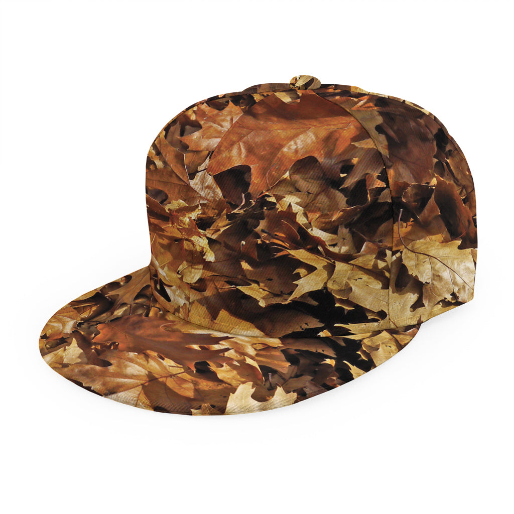 Fall Leaves Hunting Camouflage Print Snapback Cap