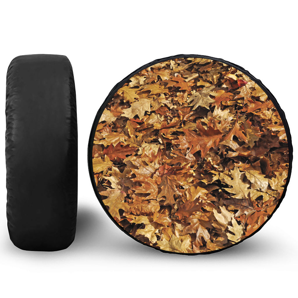 Fall Leaves Hunting Camouflage Print Tire Cover