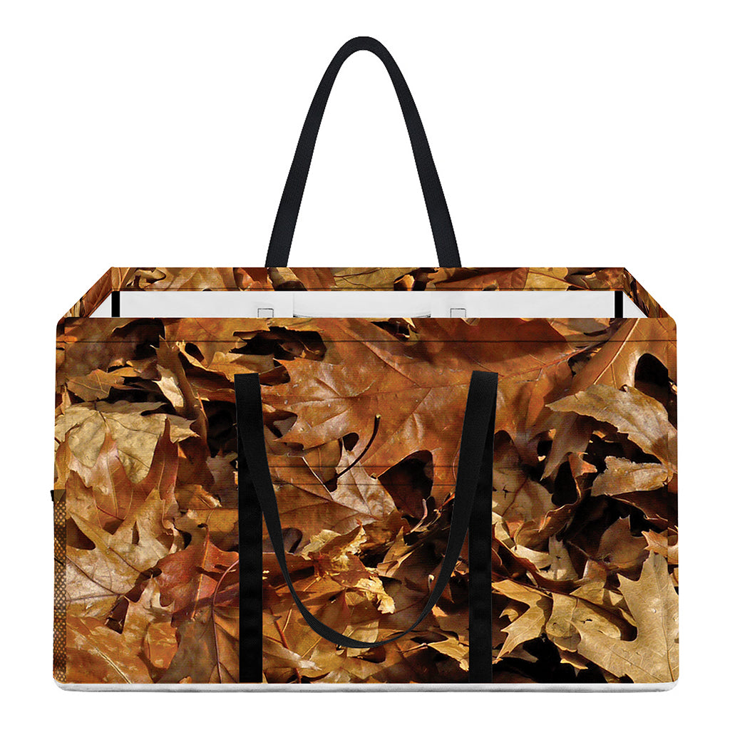 Fall Leaves Hunting Camouflage Print Utility Tote Bag