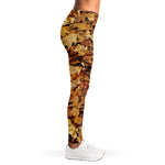 Fall Leaves Hunting Camouflage Print Women's Leggings