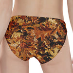 Fall Leaves Hunting Camouflage Print Women's Panties