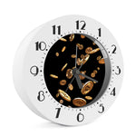Falling Bitcoin Print Alarm Clock