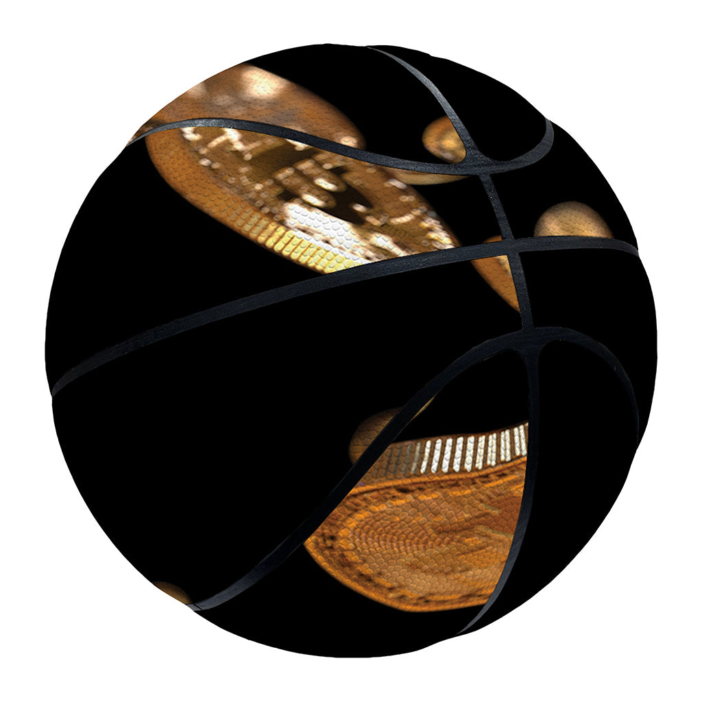 Falling Bitcoin Print Basketball