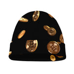 Falling Bitcoin Print Beanie