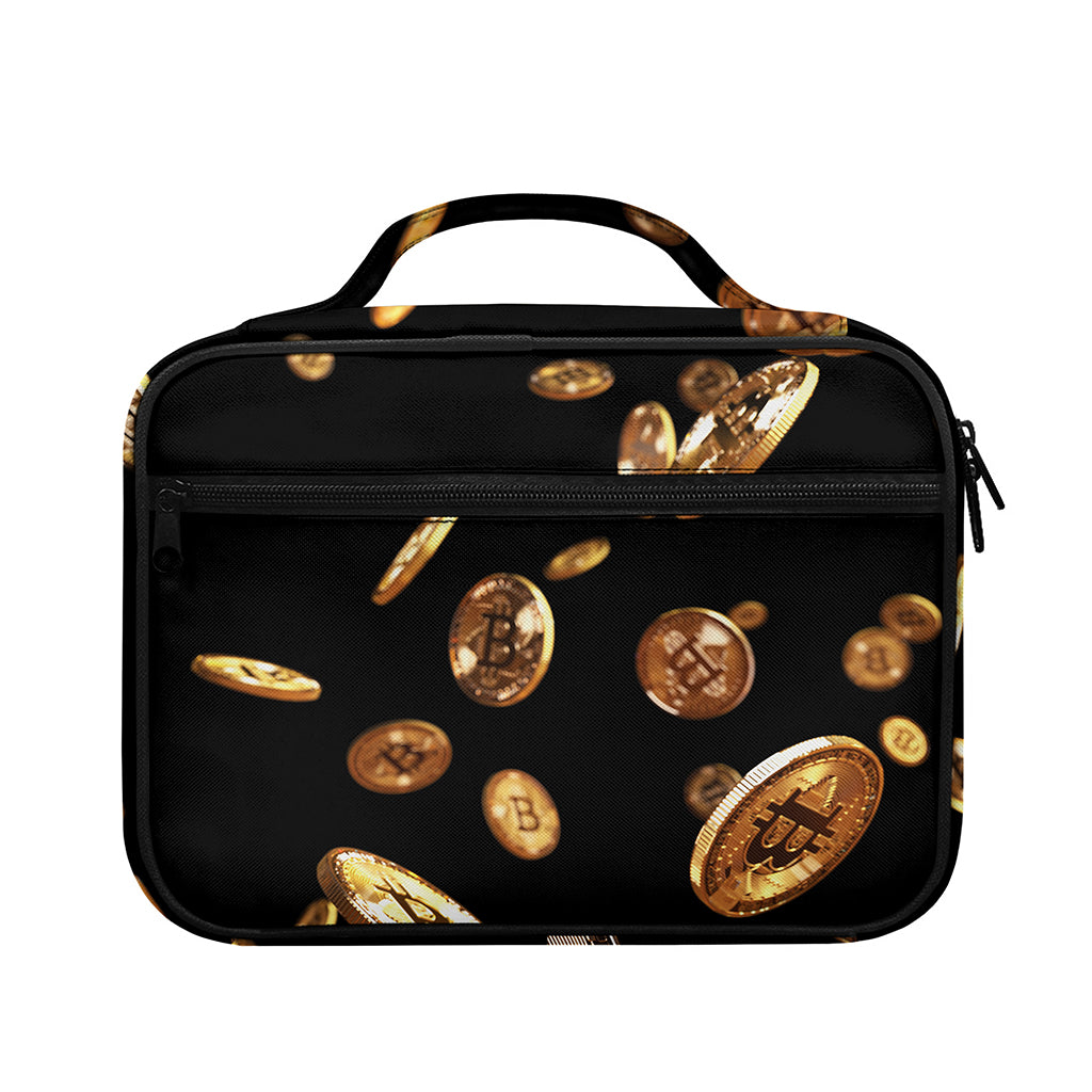 Falling Bitcoin Print Briefcase Bible Bag