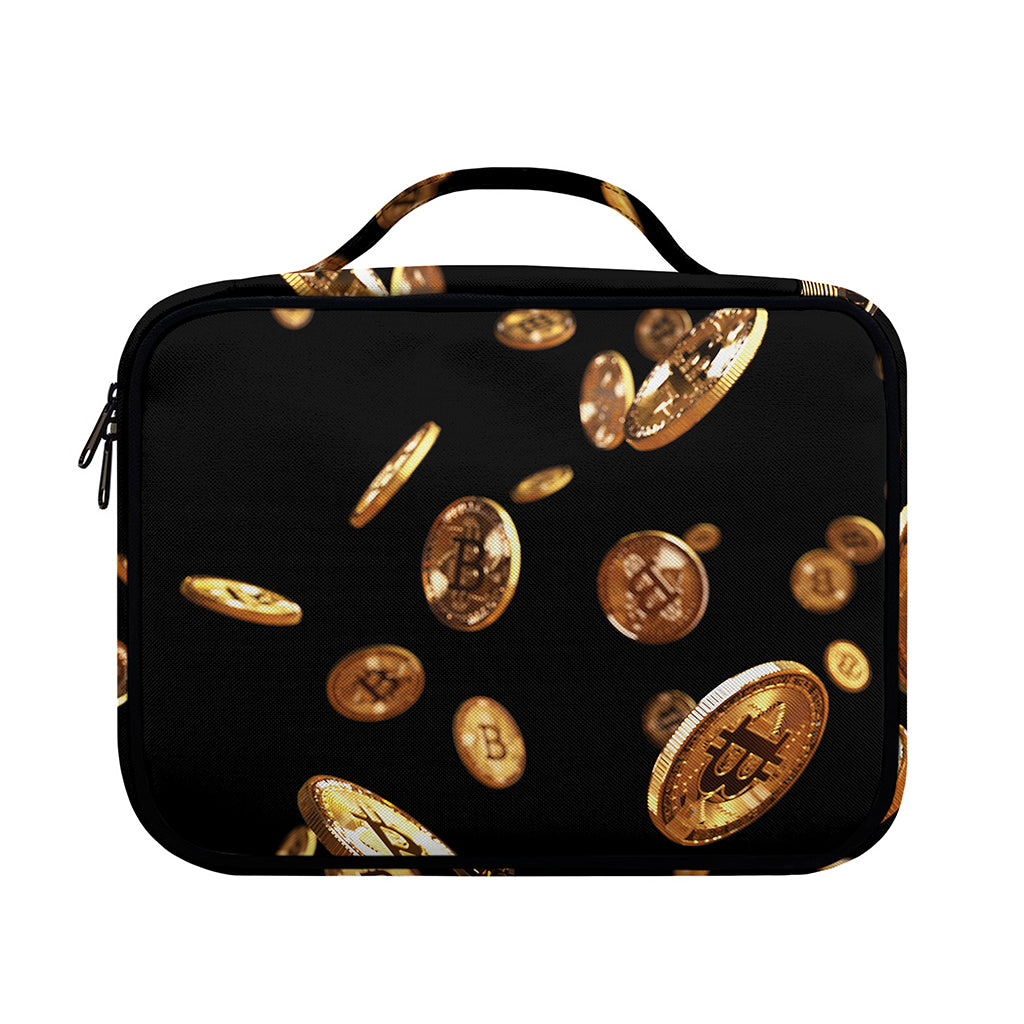 Falling Bitcoin Print Briefcase Bible Bag